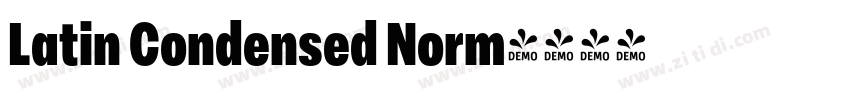 Latin Condensed Norm字体转换